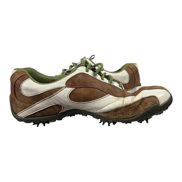 FootJoy Womens LoPro Collection Golf Shoes Soft Spikes Brown White 97114 Sz 9.5M - Picture 7 of 8
